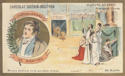 François-Rene, Visconde de Chateaubriand (1768-1848), escritor e político francês, autor de "Les Martyrs" (1809) de French School