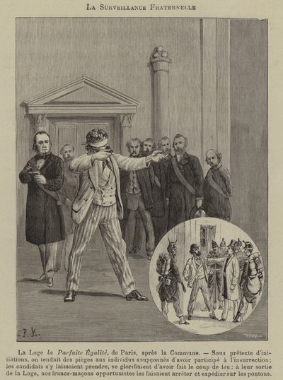 Vigilância fraterna (gravura) de French School