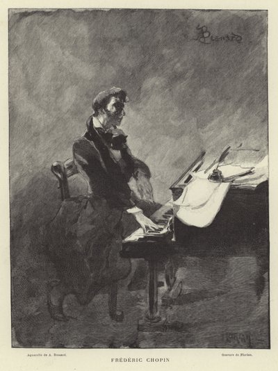 Frederic Chopin, pianista e compositor polonês de French School