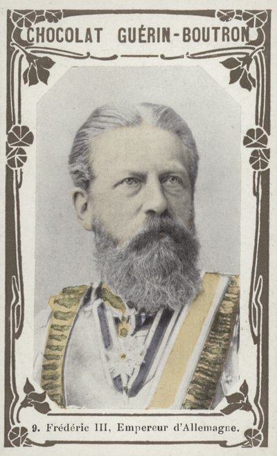 Frederic III, imperador da Alemanha (foto colorida) de French School