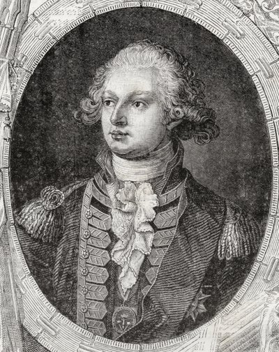 Frederick Augustus, Duque de York e Albany, de "História da Revolução Francesa" por Louis Blanc (1811-82) de French School