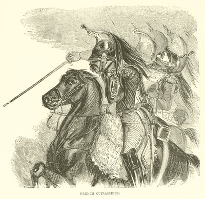Cuirassiers franceses (gravura) de French School