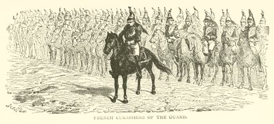 Curassiers franceses da guarda (gravura) de French School