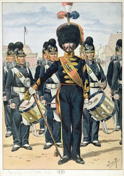 Banda Naval Francesa em 1837, c.1900 de French School