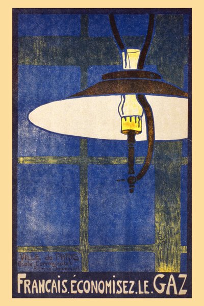Francês: "Poupe gás" - cartaz da cidade de Paris de French School
