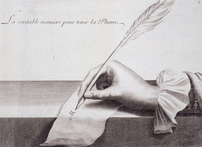 Caligrafia francesa: "L