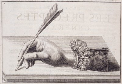 Caligrafia francesa: "L