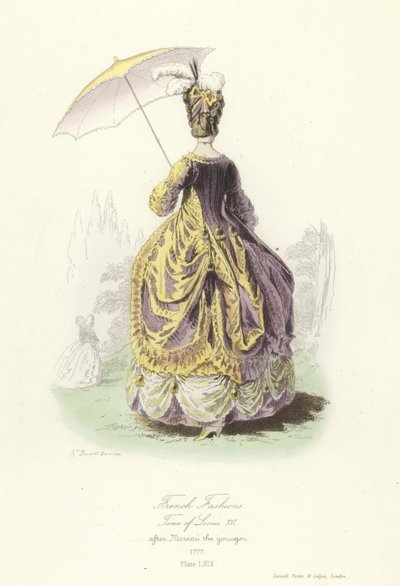 Modas francesas, época de Luís XVI de French School