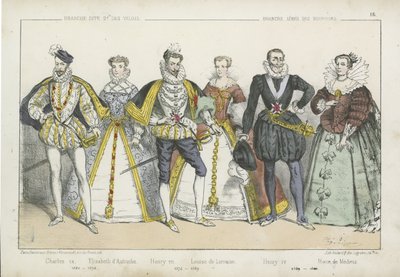 Reis e rainhas franceses dos séculos XVI e XVII de French School