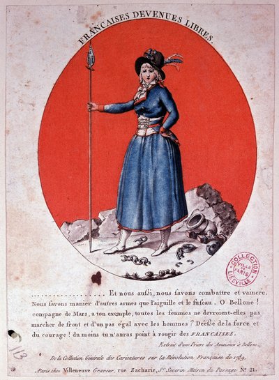 Os franceses tornaram-se livres em 1789 - gravura, Carnavalet. de French School