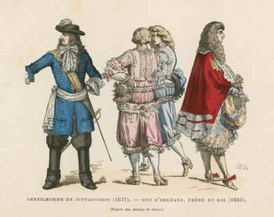 Trajes mens franceses, do século 17 de French School