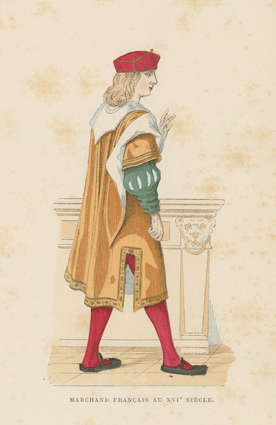 Comerciante francês, século 16 de French School