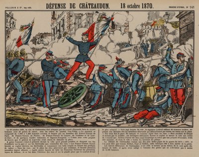 Tropas francesas em defesa de Chateaudun, Guerra Franco-Prussiana de French School