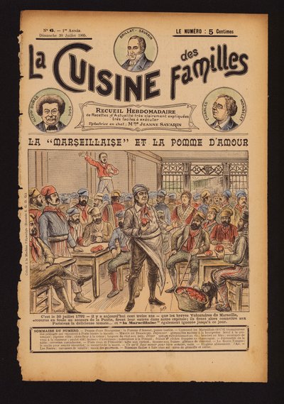 Tomates frescos e o canto de La Marseillaise, Revolução Francesa de French School