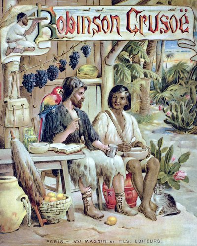 Capa de Robinson Crusoe de French School