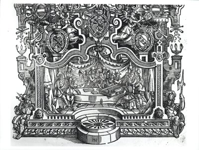 Frontispício dos Messes por Roland de Lassus (1532-94), 1589 de French School