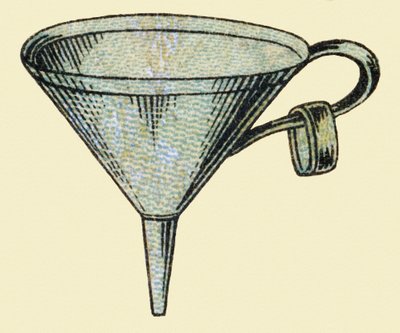 Funil. Gravação em "ABC indechirable sobre tela envernizada". A. Capendu, editor, Paris, final do século XIX. Livraria para crianças ilustrada. 8 páginas. Dim: 21,5x18cm . de French School