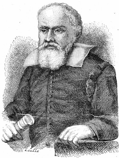 GALILEO GALILEI (1564-1642) (gravura) de French School