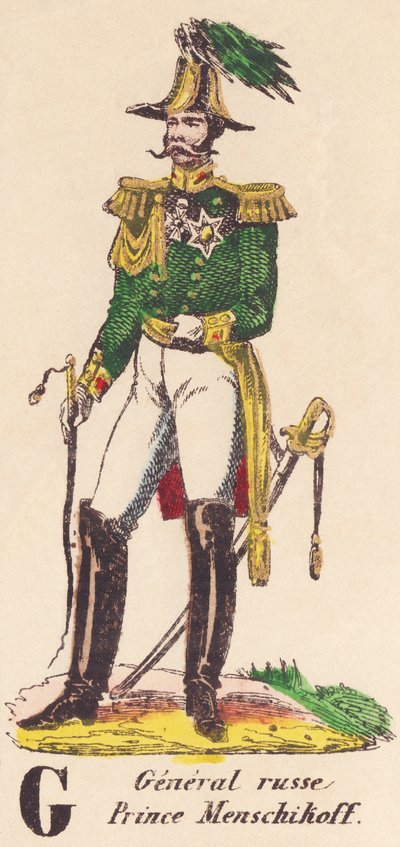G: General Russo, Príncipe Menschikoff (1787-1869) de French School