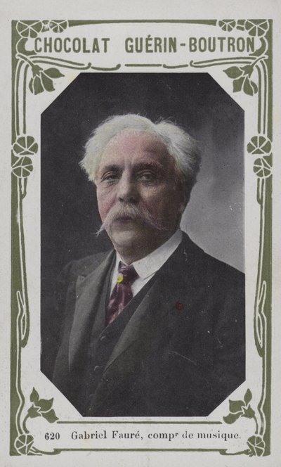 Gabriel Faure, compositor musical (foto colorida) de French School