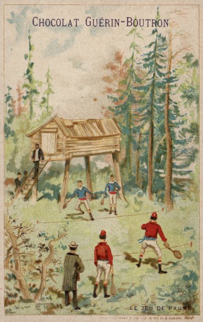 Jogo de ténis (chromolitho) de French School