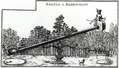 Jardim visto em Rambouillet, de Detalhes dos Novos Jardins à Moda, de George Louis, o Vermelho, publicado em 1775-78 de French School