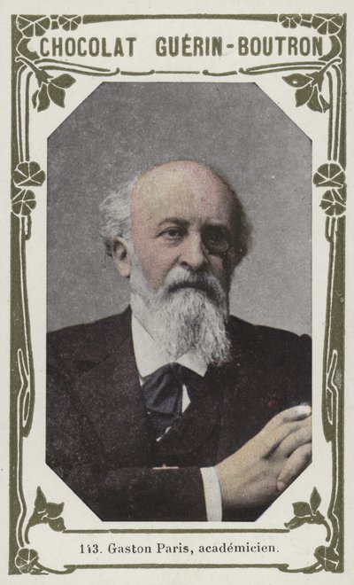 Gaston Paris, academicien (foto colorida) de French School