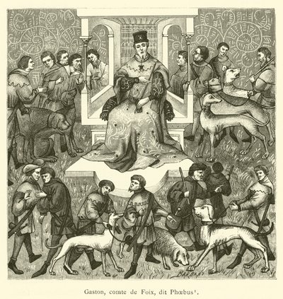 Gaston, Conde de Foix, conhecido como Phoebus (gravura) de French School