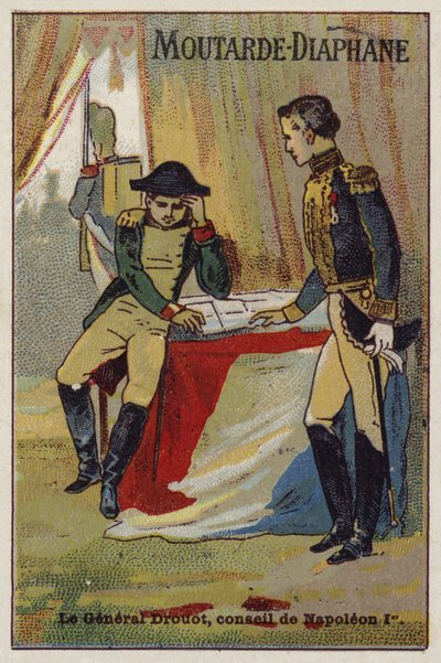 General Drouot aconselhando Napoleão de French School