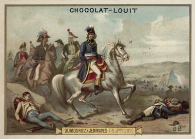 General Dumouriez na Batalha de Jemappes, 6 de novembro de 1792 de French School