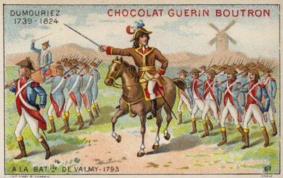 General Dumouriez na Batalha de Valmy de French School