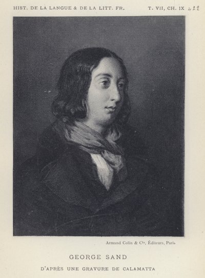 George Sand (litho) de French School
