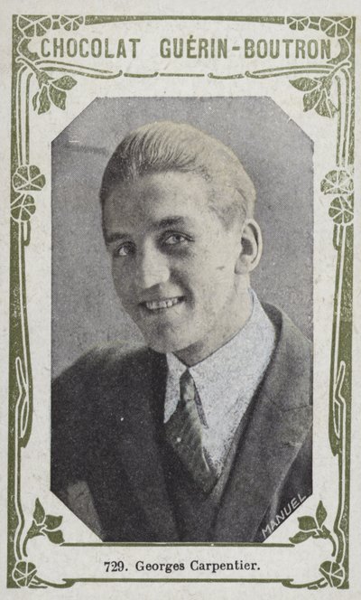Georges Carpentier (foto colorida) de French School