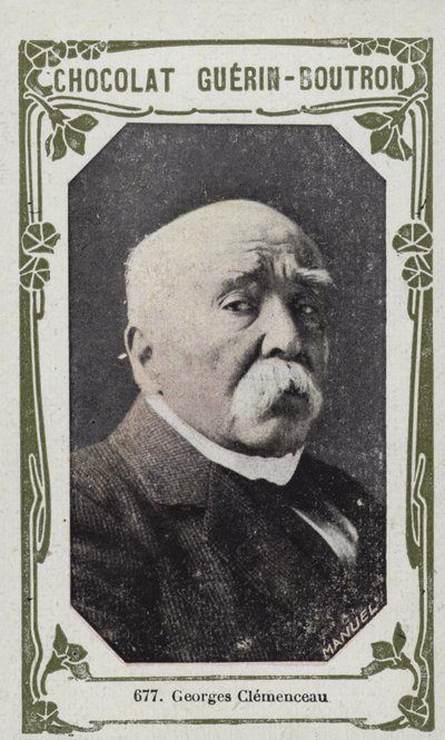 Georges Clemenceau (foto colorida) de French School