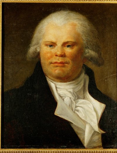 Georges Jacques Danton, poeta e revolucionário, executado ... de French School