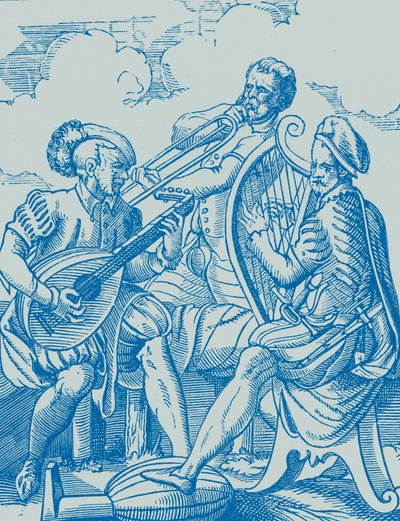 Músicos alemães que tocam Alaúde e Guitarra de French School
