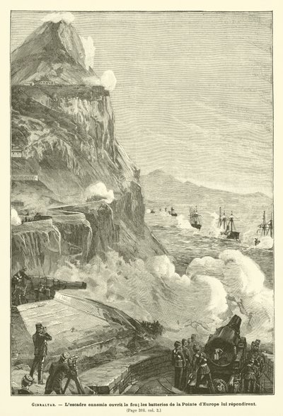 Gibraltar (gravura) de French School