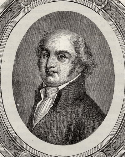 Gilbert Romme, de "História da Revolução Francesa" por Louis Blanc (1811-82) de French School