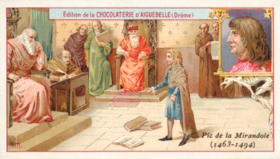 Giovanni Pico della Mirandola, filósofo italiano, quando criança (chromolitho) de French School