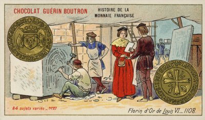 Florim de ouro de Luís VI de French School