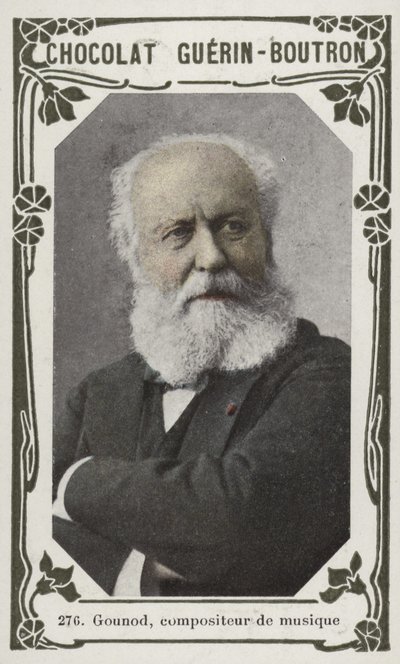 Gounod, compositor musical (foto colorida) de French School