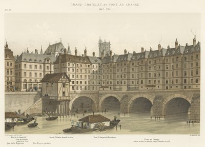 Grand Châtelet e Pont au Change, 1647-1788 de French School