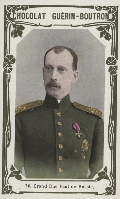 Grão-Duque Paul da Rússia (foto colorida) de French School