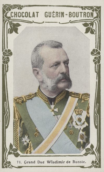 Grão-Duque Wladimir da Rússia (foto colorida) de French School