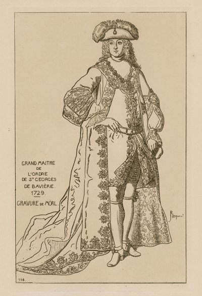 Grão-Mestre da Ordem de São Jorge da Baviera, 1729 de French School