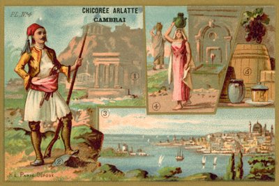 Grécia (chromolitho) de French School