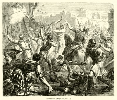 Guerra civil (gravura) de French School