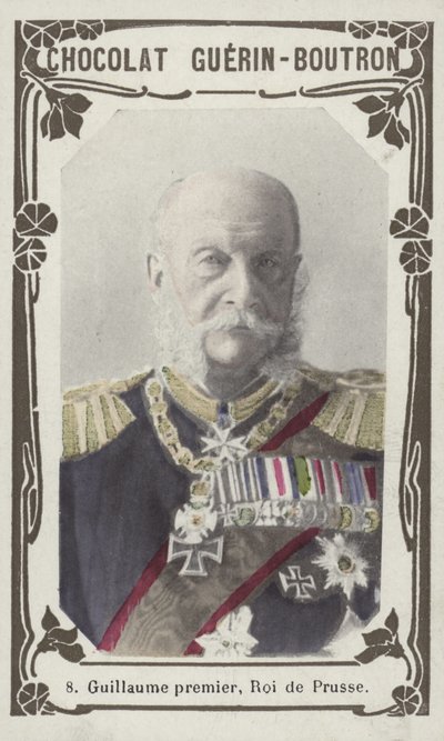 William primeiro, rei da Prússia (foto colorida) de French School