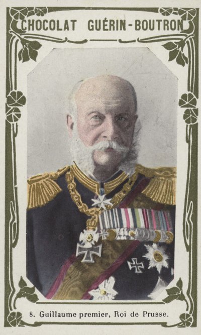 William primeiro, rei da Prússia (foto colorida) de French School