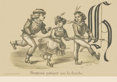 H: húngaro patinação no Danúbio de French School